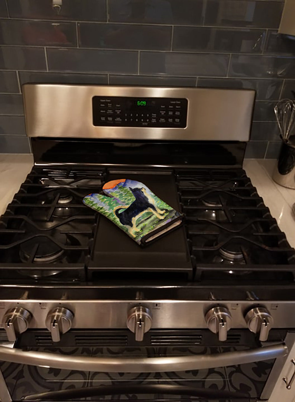 Chihuahua Oven Mitt Heat Resistant Thick Oven Mitt for Hot Pans and Oven, Kitchen Mitt Protect Hands, Cooking Baking Glove