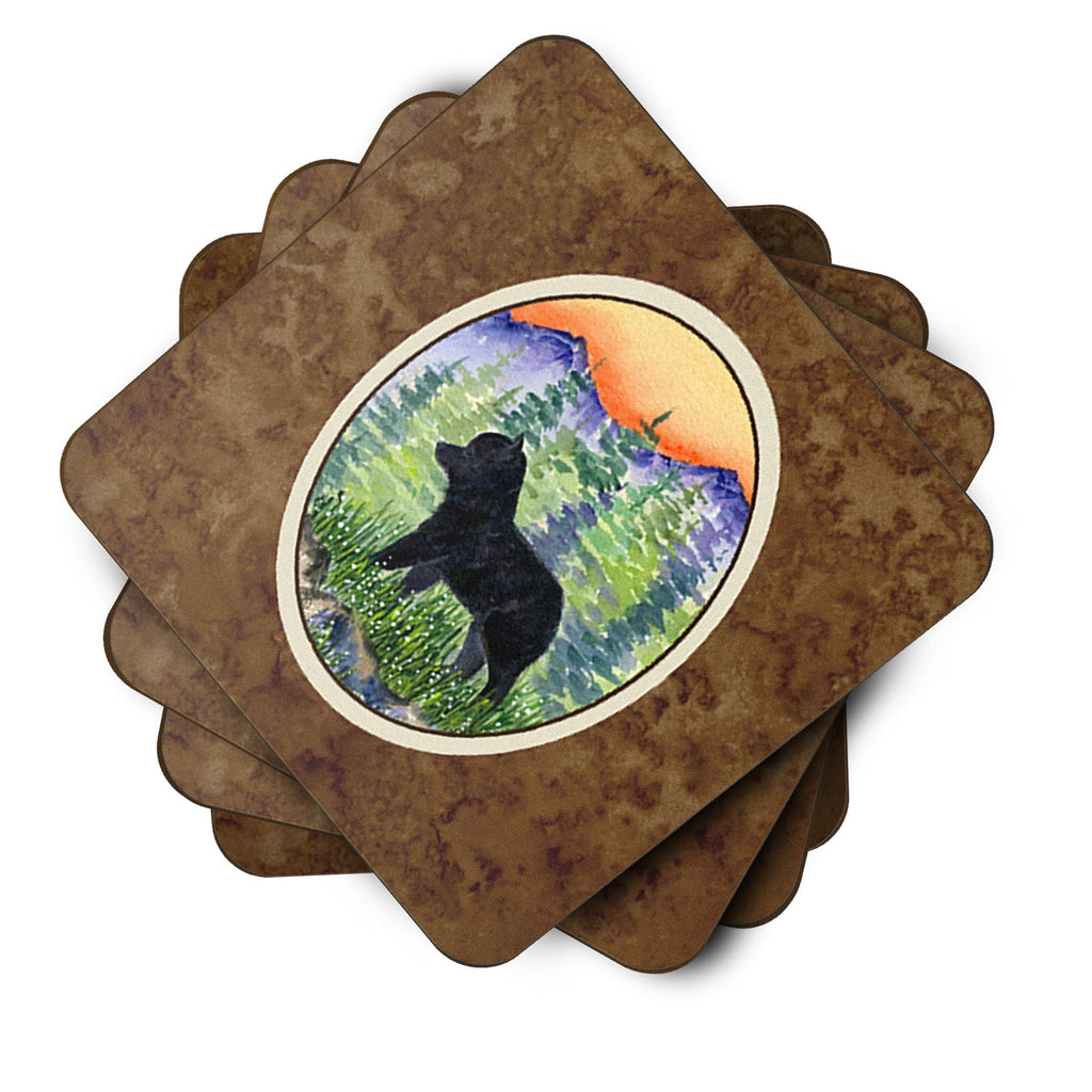 Schipperke Foam Coasters Set of 4 Cup Coasters for Indoor Outdoor, Tabletop Protection, Anti Slip, Mouse pad Material