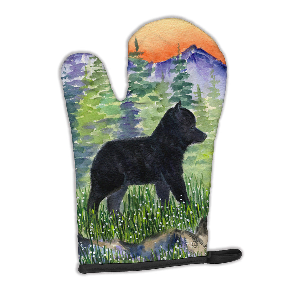 Schipperke Oven Mitt Heat Resistant Thick Oven Mitt for Hot Pans and Oven, Kitchen Mitt Protect Hands, Cooking Baking Glove