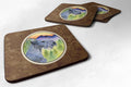 Cesky Terrier Foam Coasters Set of 4 Cup Coasters for Indoor Outdoor, Tabletop Protection, Anti Slip, Mouse pad Material