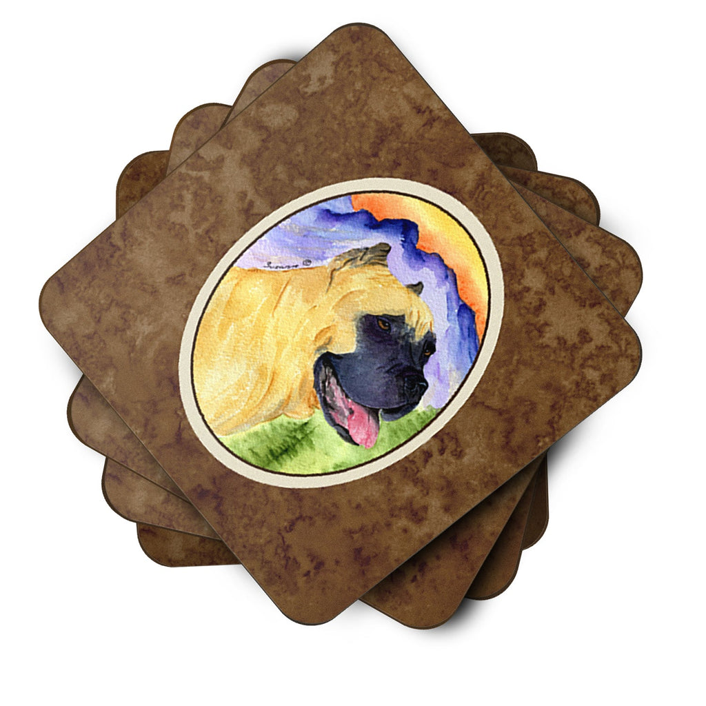 Cane Corso Foam Coasters Set of 4 Cup Coasters for Indoor Outdoor, Tabletop Protection, Anti Slip, Mouse pad Material