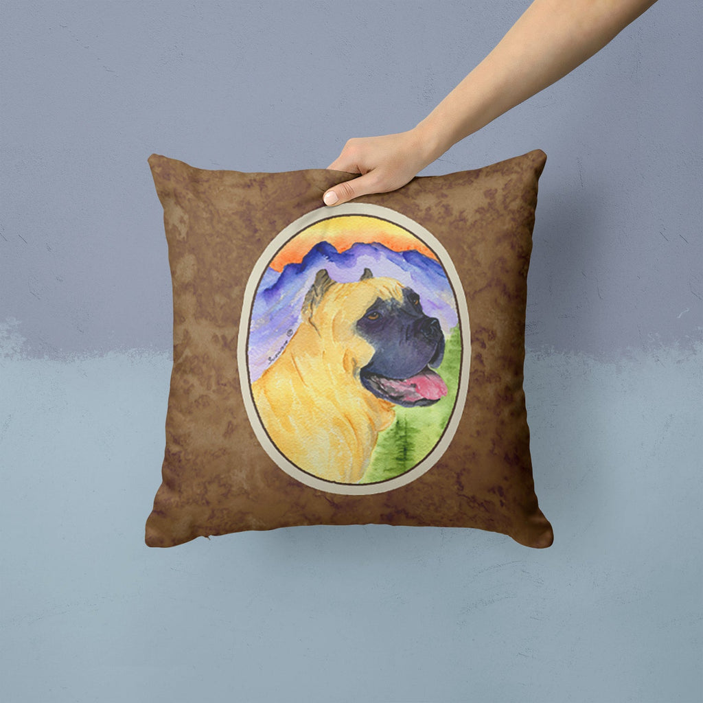 Cane Corso Decorative Throw Pillow 14x14 Indoor Outdoor Accent Cushion, Fabric Cover with Insert for Sofa, Bed, Porch & Living Room