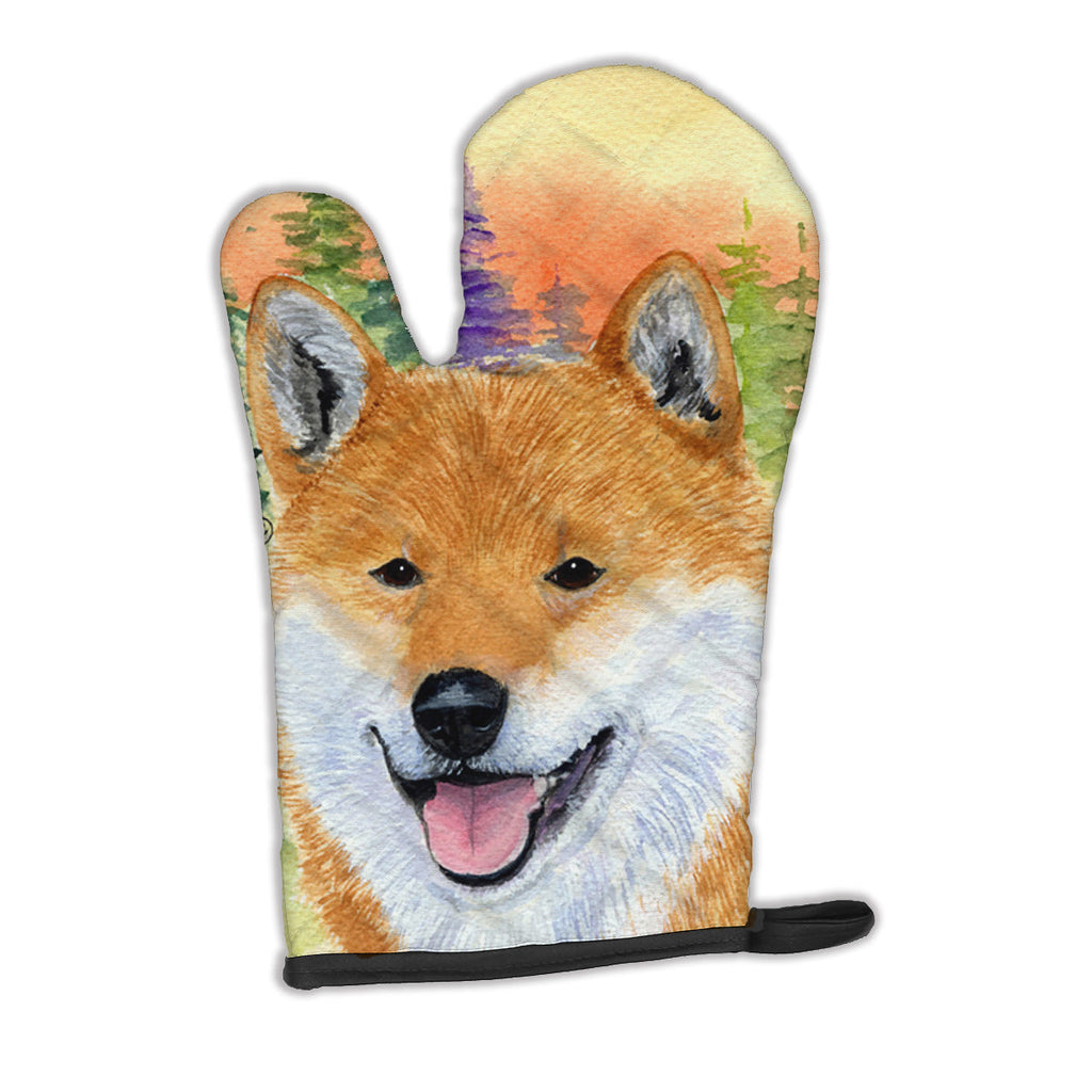 Shiba Inu Oven Mitt Heat Resistant Thick Oven Mitt for Hot Pans and Oven, Kitchen Mitt Protect Hands, Cooking Baking Glove