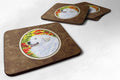 Great Pyrenees Foam Coasters Set of 4 Cup Coasters for Indoor Outdoor, Tabletop Protection, Anti Slip, Mouse pad Material