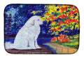 Great Pyrenees Dish Drying Mat Absorbent Dish Drying Mat Pad for Kitchen Counter Dish Drainer Mat for Countertop, 14 x 21", Multicolor