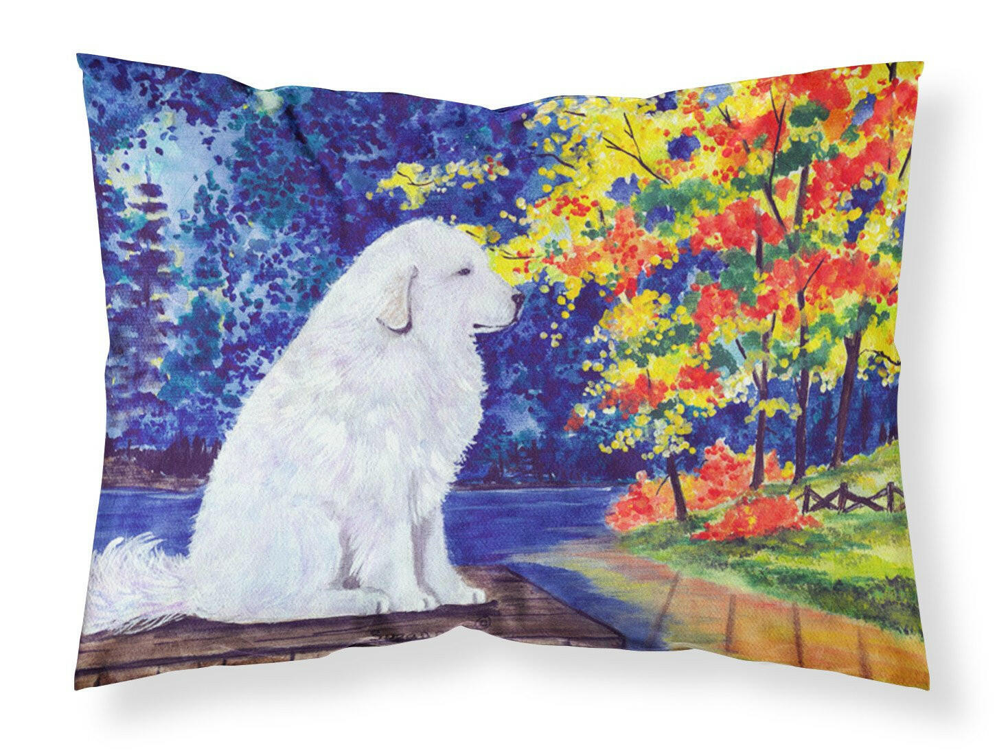 Great Pyrenees Standard Pillowcase Lightweight Super Soft Easy Care Decorative Artwork Pillowcase, Standard