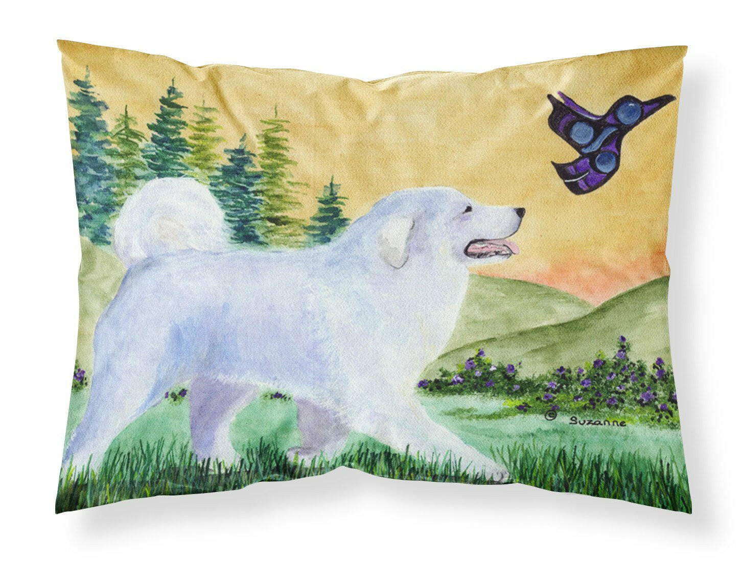 Great Pyrenees Standard Pillowcase Lightweight Super Soft Easy Care Decorative Artwork Pillowcase, Standard