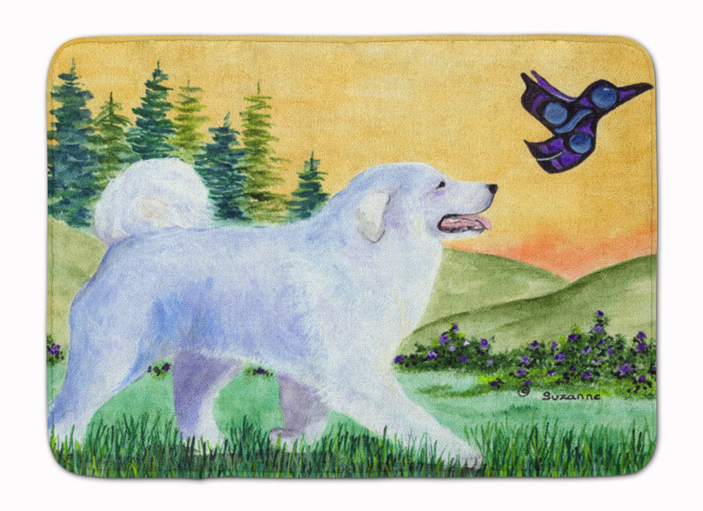 Great Pyrenees Memory Foam Kitchen Mat Machine Washable Anti-Fatigue Cushion Comfort Bath or Kitchen Rug