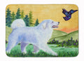 Great Pyrenees Memory Foam Kitchen Mat Machine Washable Anti-Fatigue Cushion Comfort Bath or Kitchen Rug