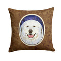 Great Pyrenees Decorative Throw Pillow 14x14 Indoor Outdoor Accent Cushion, Fabric Cover with Insert for Sofa, Bed, Porch & Living Room