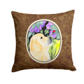 Golden Retriever Decorative Throw Pillow 14x14 Indoor Outdoor Accent Cushion, Fabric Cover with Insert for Sofa, Bed, Porch & Living Room
