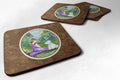 Westie Foam Coasters Set of 4 Cup Coasters for Indoor Outdoor, Tabletop Protection, Anti Slip, Mouse pad Material