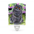 Cat - Persian Ceramic Night Light Compact, UL-Certified, Ideal for Bedroom, Bathroom, Nursery, Hallway, Kitchen, 6x4x3, Multicolor