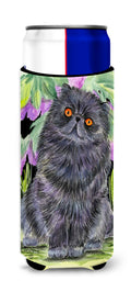 Cat - Persian Slim Can Hugger , Insulated Foam Hugger for 12 oz Slim Cans, Beer Bottles & Water Bottles, Printed in USA