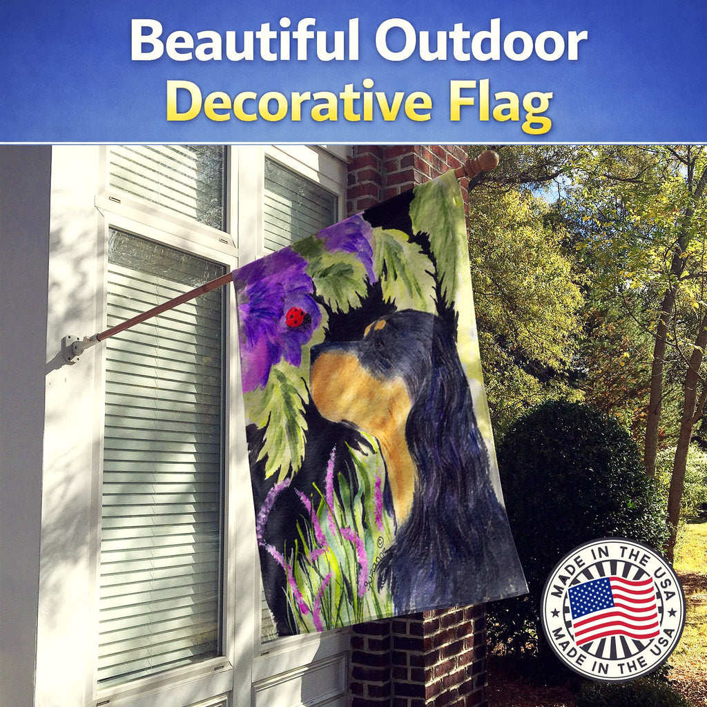 Gordon Setter House Flag 28x40 Porch Sleeve Pole Decorative Outside Yard Banner Artwork Wall Hanging, Polyester