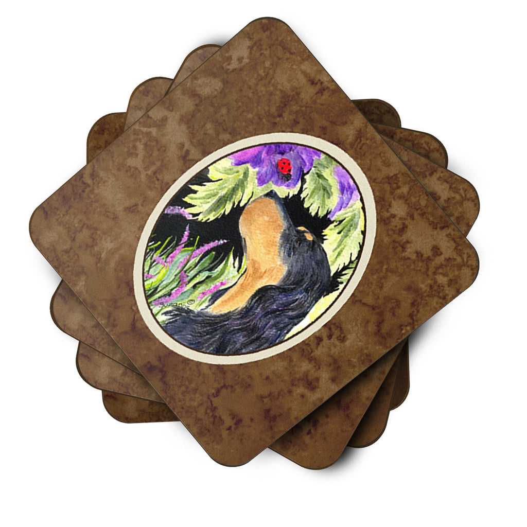 Gordon Setter Foam Coasters Set of 4 Cup Coasters for Indoor Outdoor, Tabletop Protection, Anti Slip, Mouse pad Material