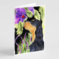 Gordon Setter Greeting Cards Pack of 8 Blank Cards with Envelopes Whimsical A7 Size 5x7