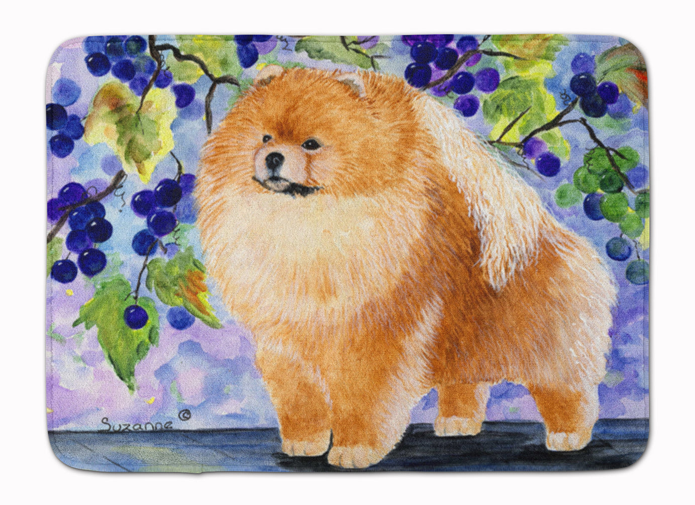 Pomeranian Memory Foam Kitchen Mat Machine Washable Anti-Fatigue Cushion Comfort Bath or Kitchen Rug