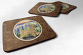 Cairn Terrier Foam Coasters Set of 4 Cup Coasters for Indoor Outdoor, Tabletop Protection, Anti Slip, Mouse pad Material