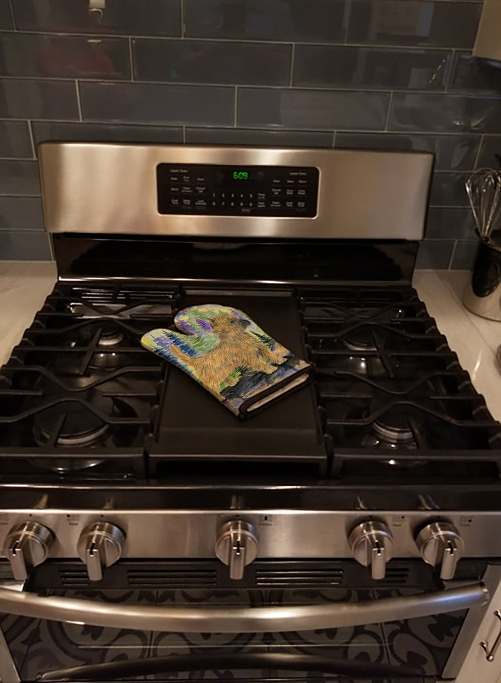 Cairn Terrier Oven Mitt Heat Resistant Thick Oven Mitt for Hot Pans and Oven, Kitchen Mitt Protect Hands, Cooking Baking Glove