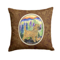 Cairn Terrier Decorative Throw Pillow 14x14 Indoor Outdoor Accent Cushion, Fabric Cover with Insert for Sofa, Bed, Porch & Living Room