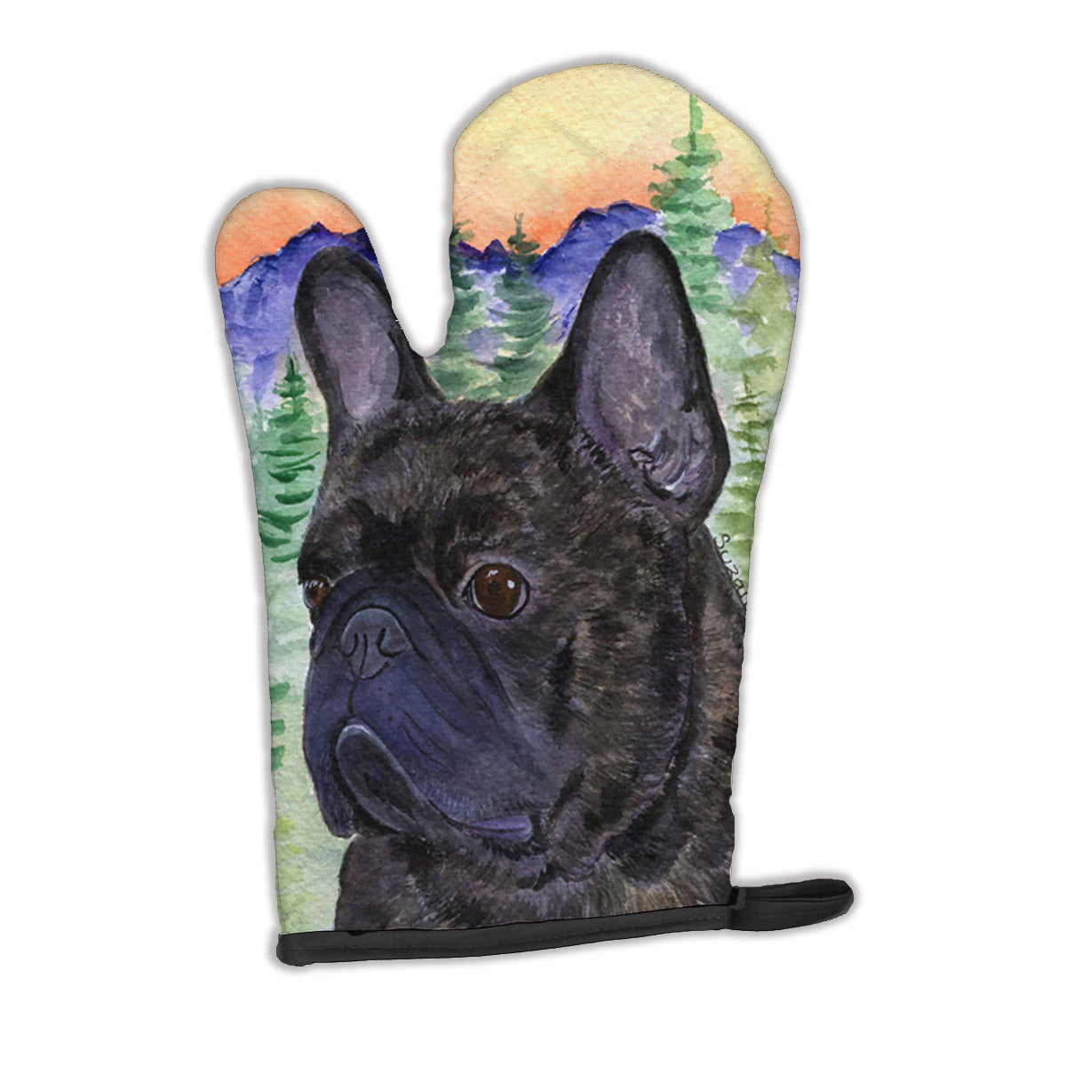 French Bulldog Oven Mitt Heat Resistant Thick Oven Mitt for Hot Pans and Oven, Kitchen Mitt Protect Hands, Cooking Baking Glove