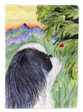 Japanese Chin House Flag 28x40 Porch Sleeve Pole Decorative Outside Yard Banner Artwork Wall Hanging, Polyester