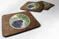 Japanese Chin Foam Coasters Set of 4 Cup Coasters for Indoor Outdoor, Tabletop Protection, Anti Slip, Mouse pad Material