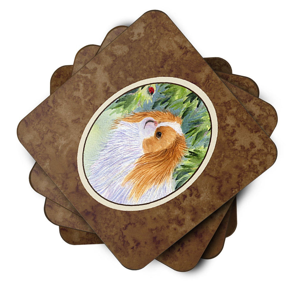 Japanese Chin Foam Coasters Set of 4 Cup Coasters for Indoor Outdoor, Tabletop Protection, Anti Slip, Mouse pad Material