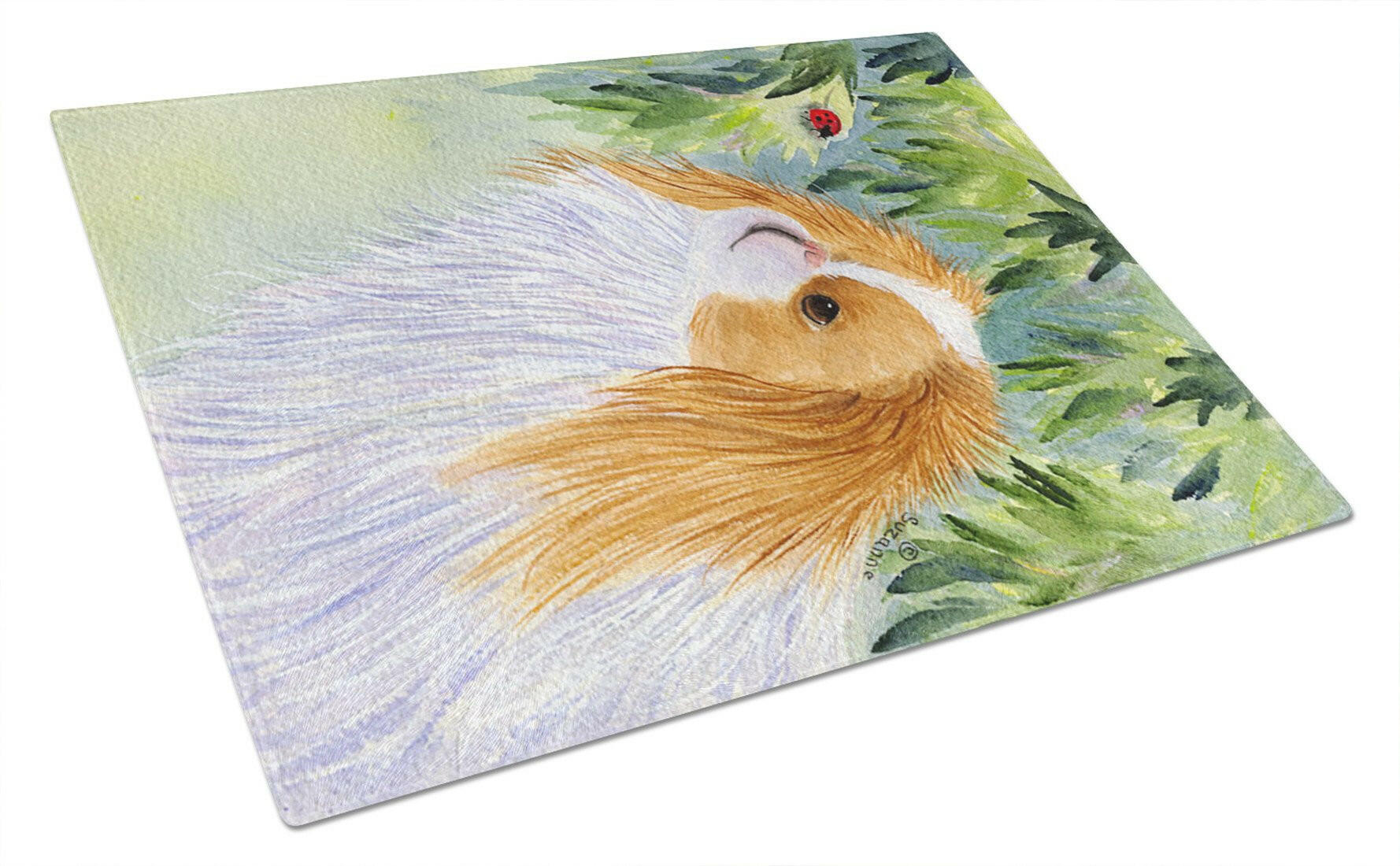 Japanese Chin Cutting Board Tempered Glass Kitchen Cutting Surface, Heat Resistant Chopping, Non-Slip Feet, Food Prep & Serving