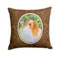 Japanese Chin Decorative Throw Pillow 14x14 Indoor Outdoor Accent Cushion, Fabric Cover with Insert for Sofa, Bed, Porch & Living Room