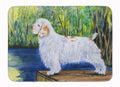 Clumber Spaniel Memory Foam Kitchen Mat Machine Washable Anti-Fatigue Cushion Comfort Bath or Kitchen Rug