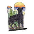 Flat Coated Retriever Oven Mitt Heat Resistant Thick Oven Mitt for Hot Pans and Oven, Kitchen Mitt Protect Hands, Cooking Baking Glove