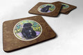 Portuguese Water Dog Foam Coasters Set of 4 Cup Coasters for Indoor Outdoor, Tabletop Protection, Anti Slip, Mouse pad Material