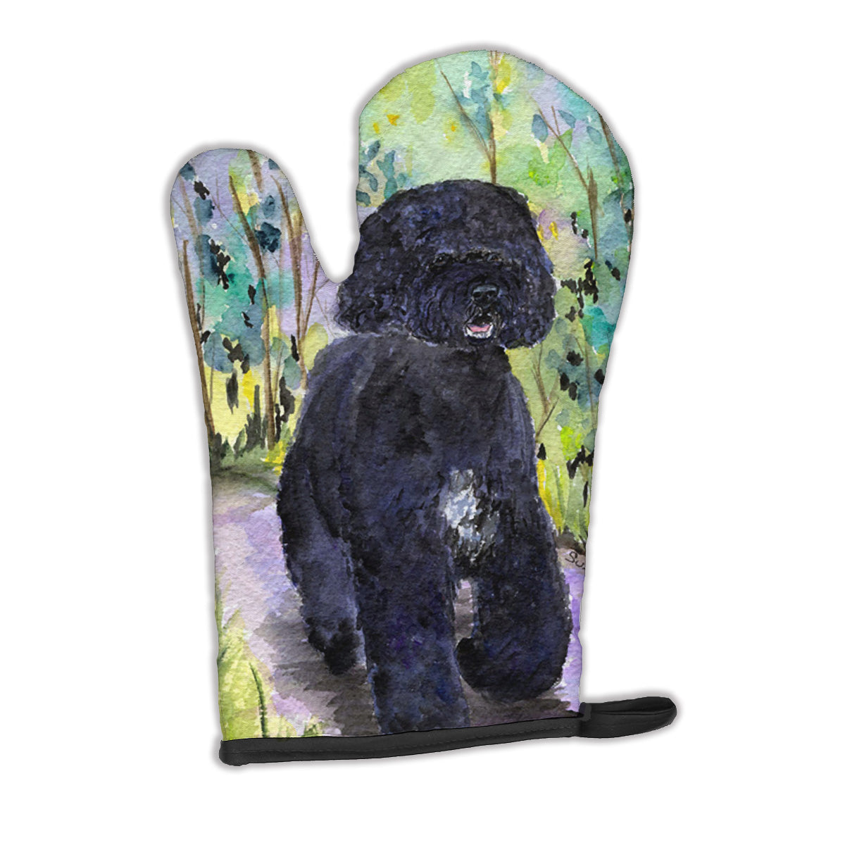 Portuguese Water Dog Oven Mitt Heat Resistant Thick Oven Mitt for Hot Pans and Oven, Kitchen Mitt Protect Hands, Cooking Baking Glove