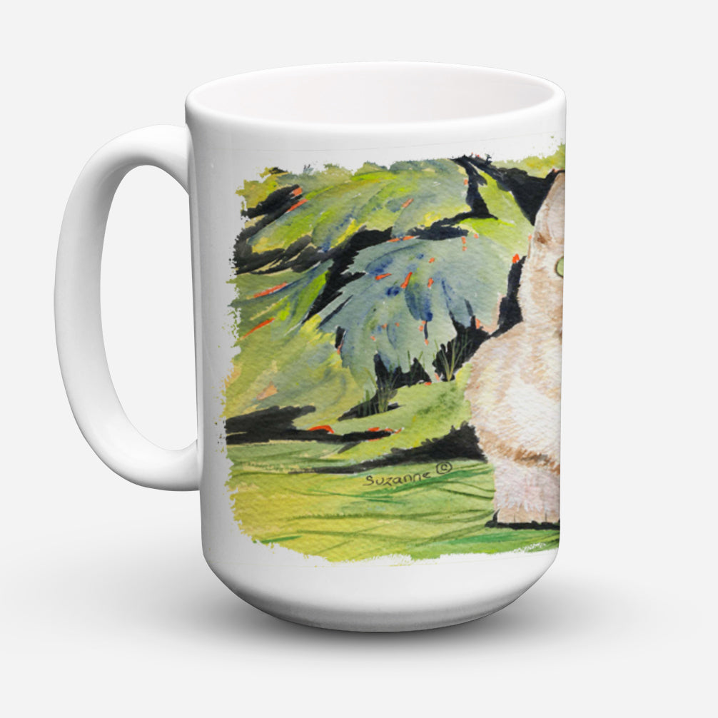 Cat - Burmese Ceramic Coffee Mug 15 oz Decorative Large C Handle Mug Cup for Tea, Cocoa Hot Chocolate