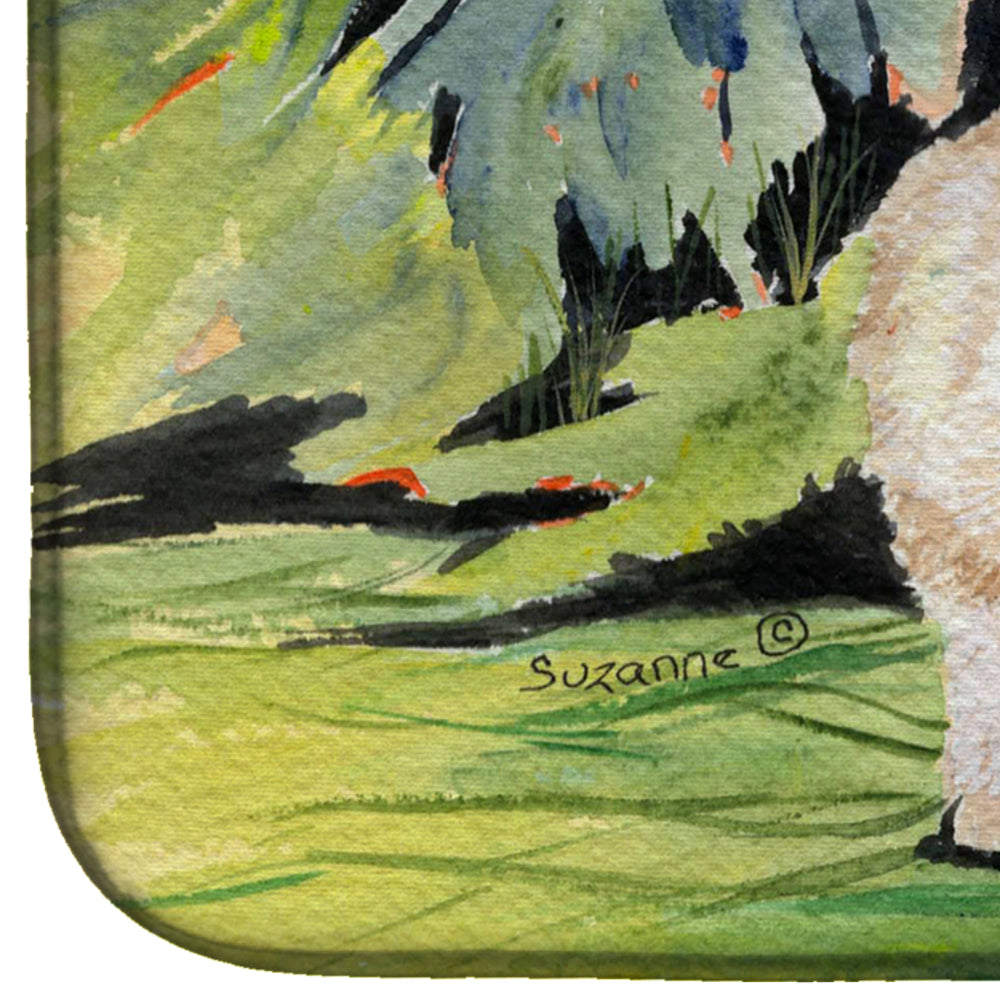 Cat - Burmese Dish Drying Mat Absorbent Dish Drying Mat Pad for Kitchen Counter Dish Drainer Mat for Countertop, 14 x 21", Multicolor