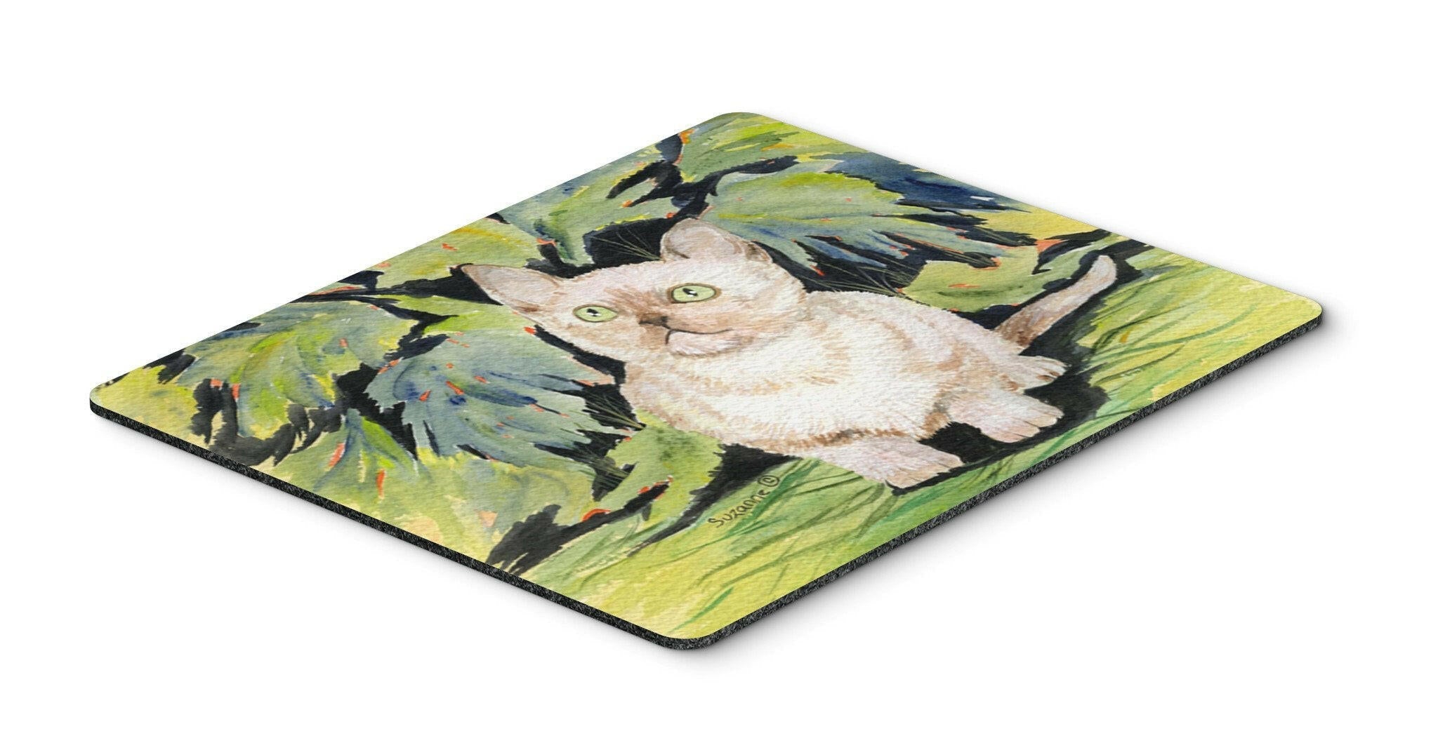 Cat - Burmese Mouse Pad, Heat Resistant Trivet Hot Pad , Non Slip Rubber Desk Mat, Kitchen Counter Protector, Home Office Decor Gift