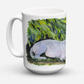 Bull Terrier Ceramic Coffee Mug 15 oz Decorative Large C Handle Mug Cup for Tea, Cocoa Hot Chocolate