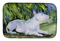 Bull Terrier Dish Drying Mat Absorbent Dish Drying Mat Pad for Kitchen Counter Dish Drainer Mat for Countertop, 14 x 21", Multicolor