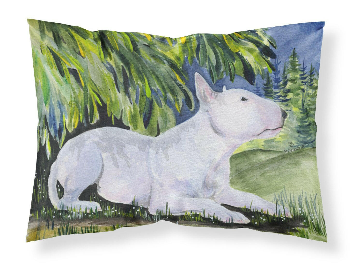 Bull Terrier Standard Pillowcase Lightweight Super Soft Easy Care Decorative Artwork Pillowcase, Standard