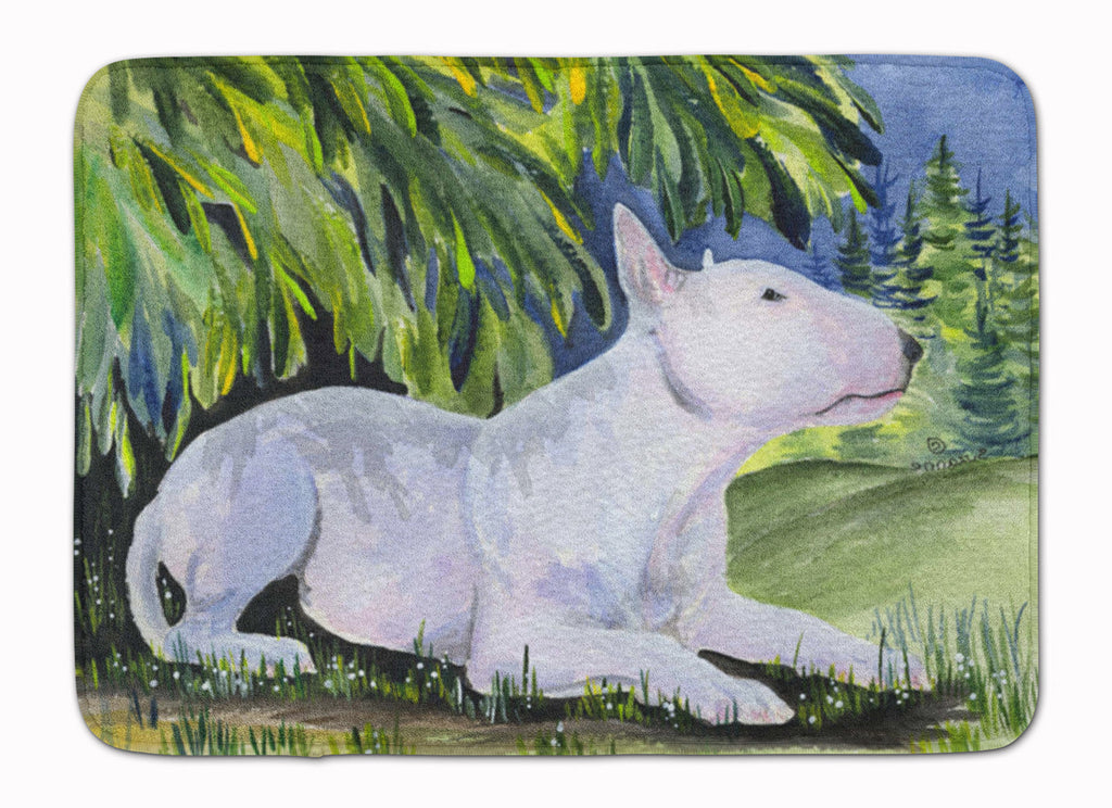 Bull Terrier Memory Foam Kitchen Mat Machine Washable Anti-Fatigue Cushion Comfort Bath or Kitchen Rug