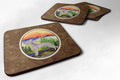 Weimaraner Foam Coasters Set of 4 Cup Coasters for Indoor Outdoor, Tabletop Protection, Anti Slip, Mouse pad Material