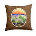 Weimaraner Decorative Throw Pillow 14x14 Indoor Outdoor Accent Cushion, Fabric Cover with Insert for Sofa, Bed, Porch & Living Room