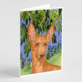 Pharoh Hound Greeting Cards Pack of 8 Blank Cards with Envelopes Whimsical A7 Size 5x7