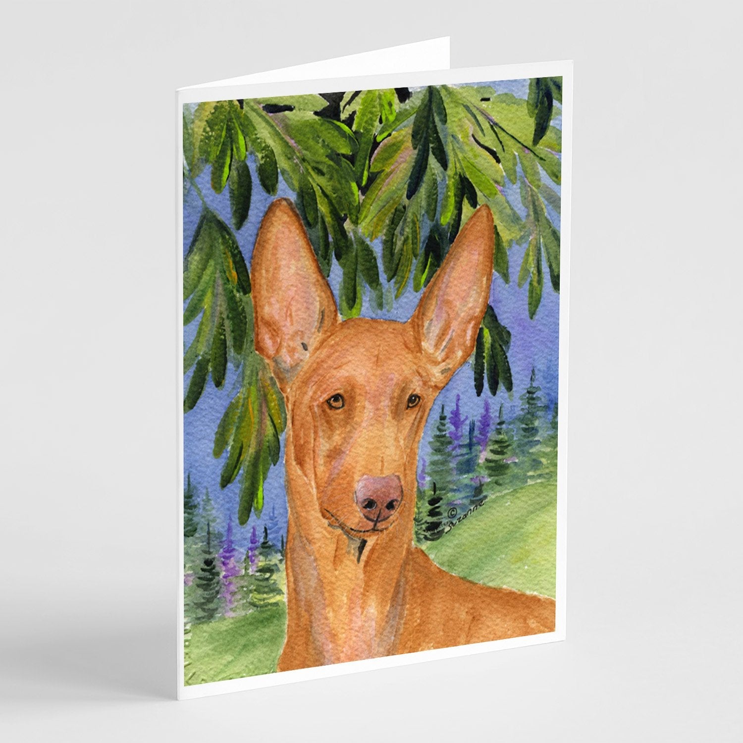 Pharoh Hound Greeting Cards Pack of 8 Blank Cards with Envelopes Whimsical A7 Size 5x7