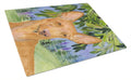 Pharoh Hound Cutting Board Tempered Glass Kitchen Cutting Surface, Heat Resistant Chopping, Non-Slip Feet, Food Prep & Serving