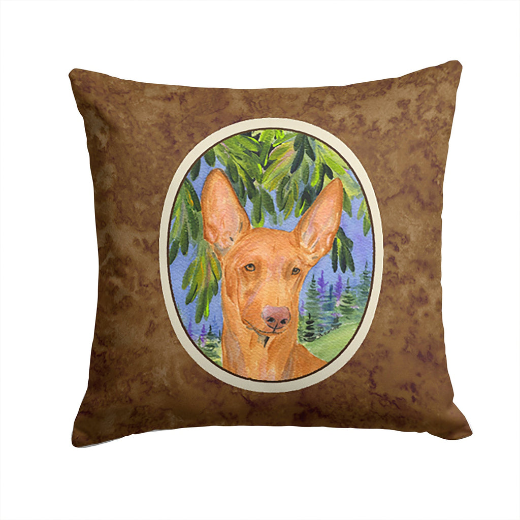 Pharoh Hound Decorative Throw Pillow 14x14 Indoor Outdoor Accent Cushion, Fabric Cover with Insert for Sofa, Bed, Porch & Living Room