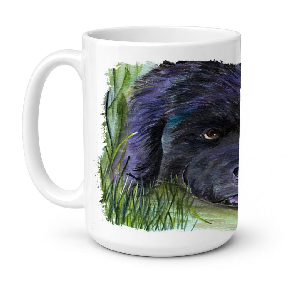 Newfoundland Ceramic Coffee Mug 15 oz Decorative Large C Handle Mug Cup for Tea, Cocoa Hot Chocolate