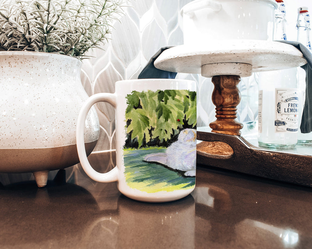 Cat Ceramic Coffee Mug 15 oz Decorative Large C Handle Mug Cup for Tea, Cocoa Hot Chocolate